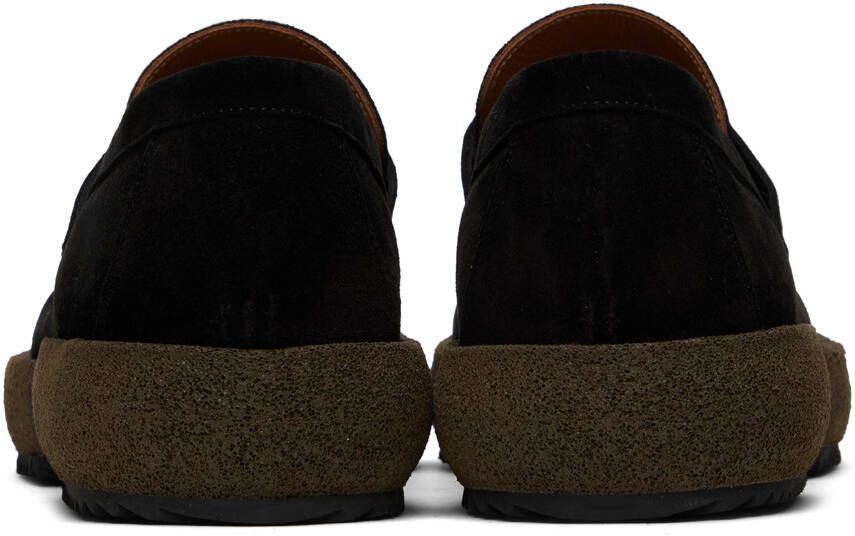 Dries Van Noten Black Platform Loafers