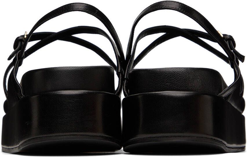 Dries Van Noten Black Platform Sandals