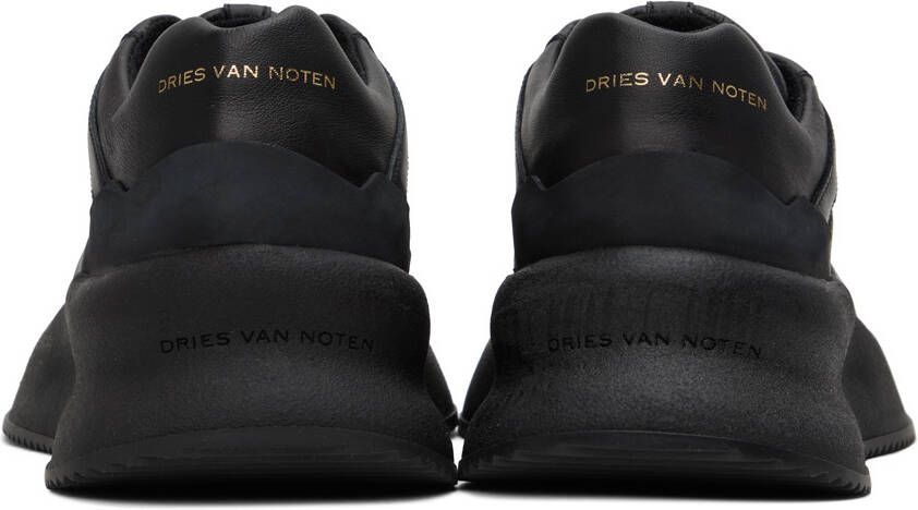 Dries Van Noten Black Square Toe Sneakers