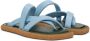Dries Van Noten Blue Criss-Crossing Strap Sandals - Thumbnail 4