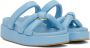 Dries Van Noten Blue Padded Platform Sandals - Thumbnail 4