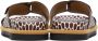 Dries Van Noten Brown & White Leather Net Sandals - Thumbnail 4