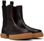 Dries Van Noten Brown Leather Chelsea Boots - Thumbnail 4