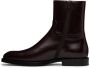Dries Van Noten Brown Leather Zip-Up Boots - Thumbnail 3