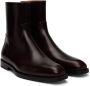 Dries Van Noten Brown Leather Zip-Up Boots - Thumbnail 4