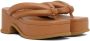 Dries Van Noten Brown Platform Heeled Sandals - Thumbnail 4