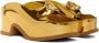 Dries Van Noten Gold Platform Clogs - Thumbnail 4