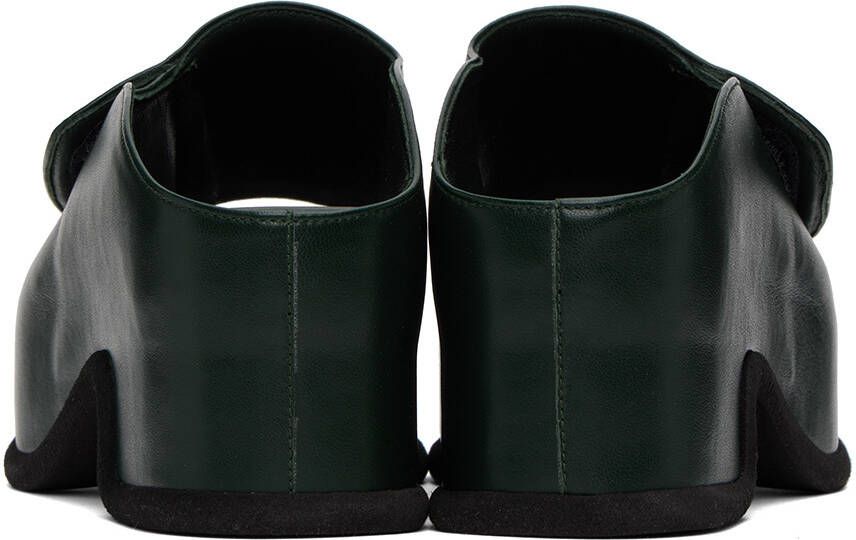 Dries Van Noten Green Block Heeled Sandals