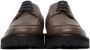 Dries Van Noten Grey Leather Lace-up Oxfords - Thumbnail 2