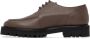 Dries Van Noten Grey Leather Lace-up Oxfords - Thumbnail 3