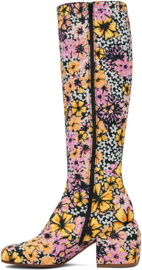 Dries Van Noten Multicolor Floral Boots
