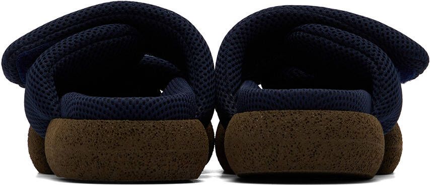 Dries Van Noten Navy Mesh Sandals