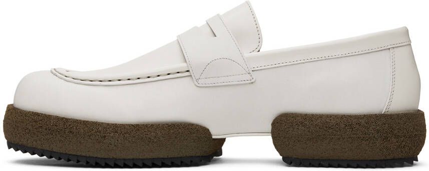 Dries Van Noten Off-White Platform Loafers