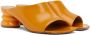 Dries Van Noten Orange Block Heeled Sandals - Thumbnail 4