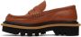 Dries Van Noten Orange Leather Loafers - Thumbnail 3