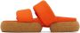 Dries Van Noten Orange Mesh Strap Platform Sandals - Thumbnail 3