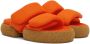 Dries Van Noten Orange Mesh Strap Platform Sandals - Thumbnail 4