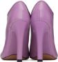 Dries Van Noten Purple Lace-Up Low Ankle Heels - Thumbnail 2