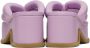 Dries Van Noten Purple Leather Heeled Sandals - Thumbnail 2