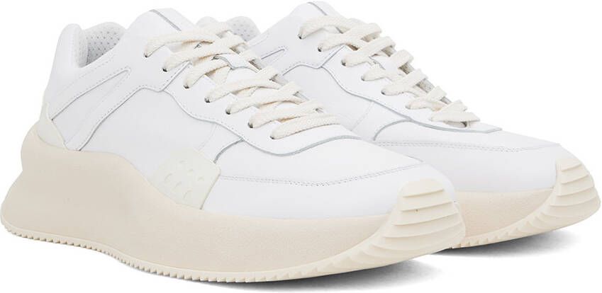 Dries Van Noten White & Off-White Platform Sneakers