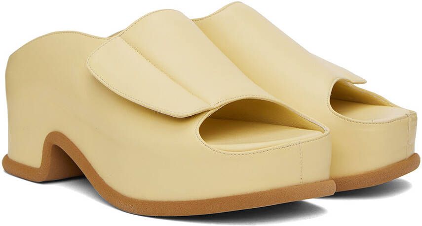Dries Van Noten Yellow Block Heeled Sandals