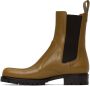 Dries Van Noten Yellow Leather Chelsea Boots - Thumbnail 3