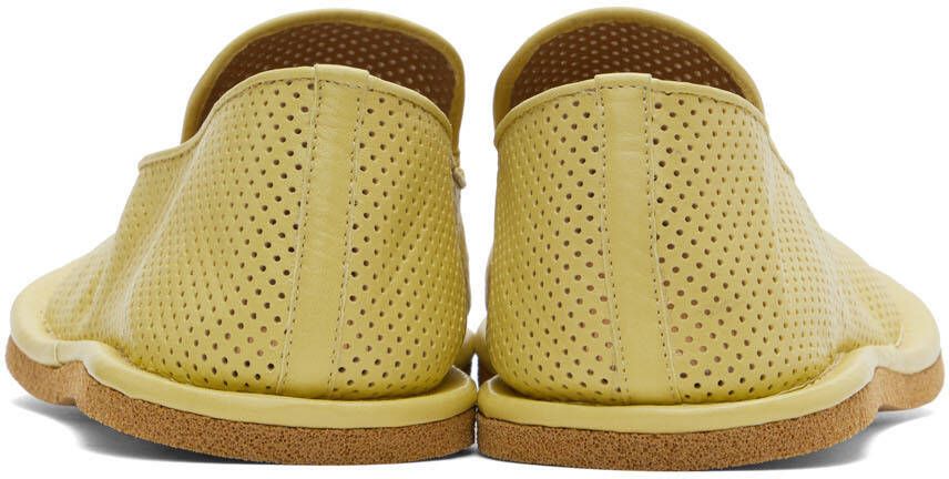Dries Van Noten Yellow Leather loafers