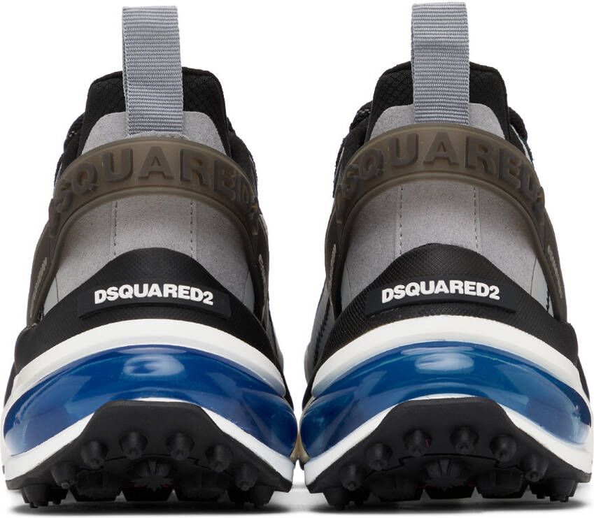 Dsquared2 Black & Gray Bubble Sneakers