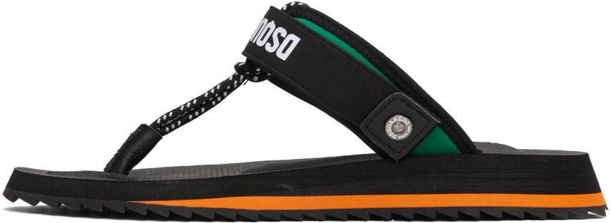 Dsquared2 Black Technical Sandals