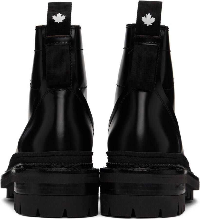 Dsquared2 Black Utility Hiker Boots