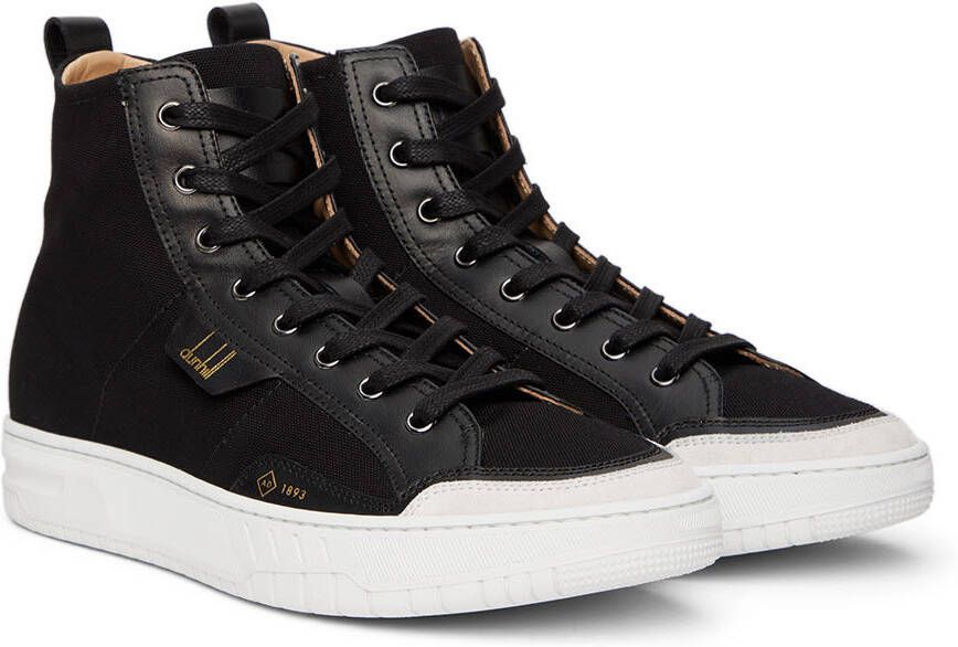 Dunhill Black Canvas Court Sneakers