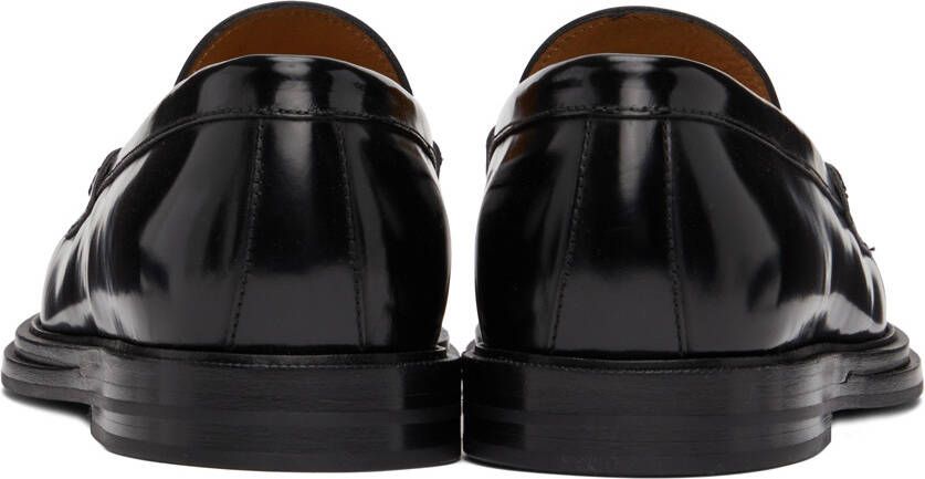 Dunhill Black Rivet Loafers