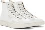 Dunhill White Canvas Court Sneakers - Thumbnail 4