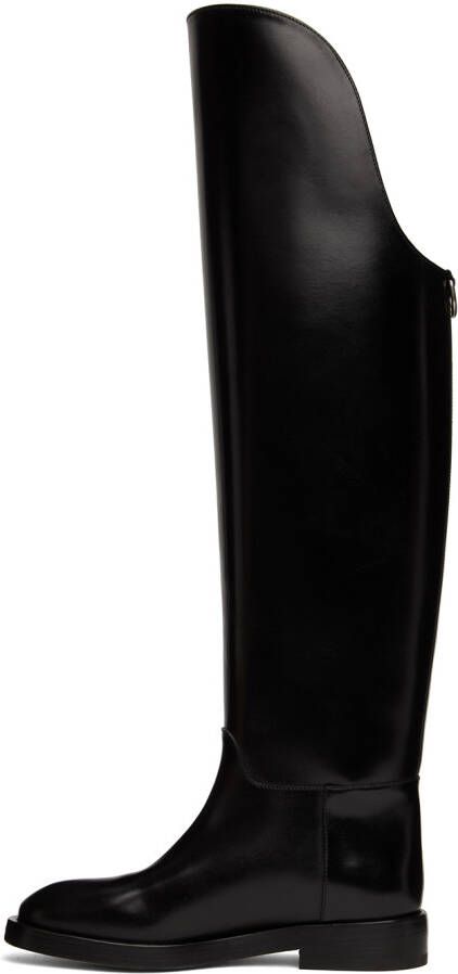 DURAZZI MILANO Black Equestrian Boots