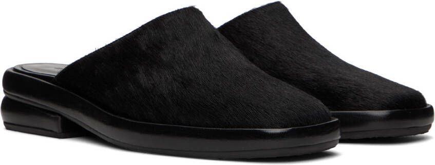 Eckhaus Latta Black Pony Loafers