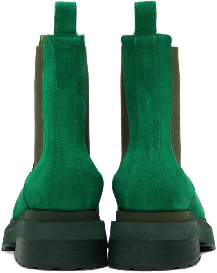 Eckhaus Latta Green Mike Chelsea Boots