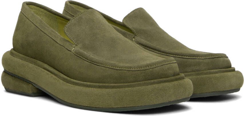 Eckhaus Latta Green Stacked Loafers