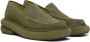 Eckhaus Latta Green Stacked Loafers - Thumbnail 4