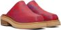 Eckhaus Latta Red & Tan Zoe Clogs - Thumbnail 4