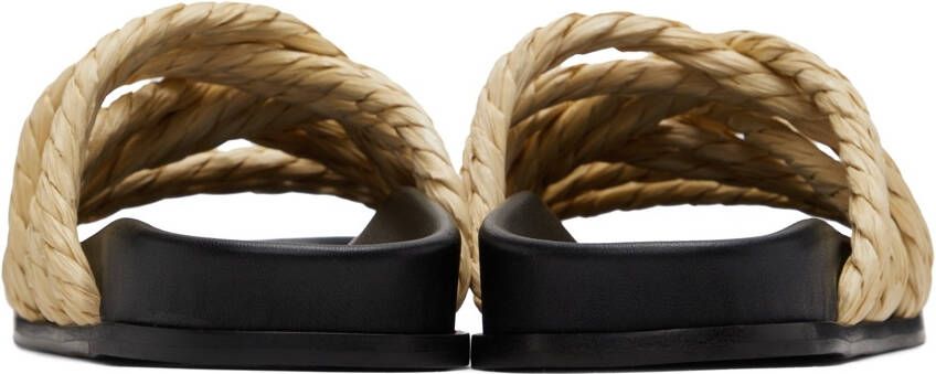 Emme Parsons Beige Evvie Flat Sandals