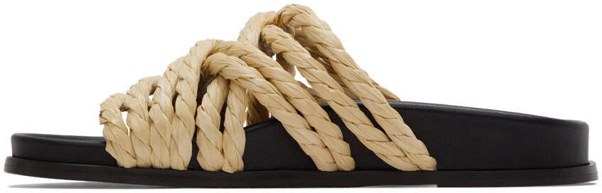 Emme Parsons Beige Evvie Flat Sandals