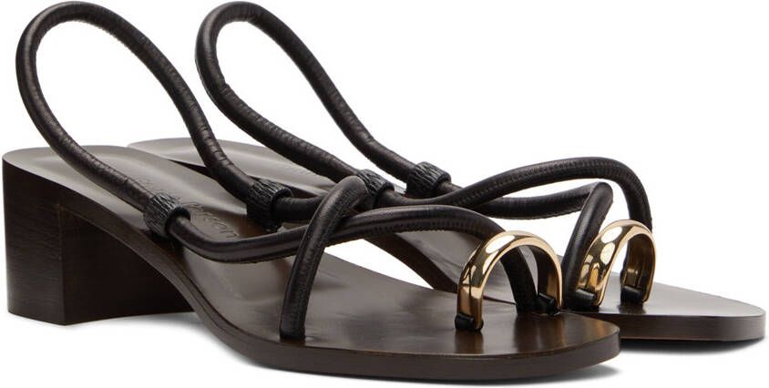 Emme Parsons Black Lena Heeled Sandals