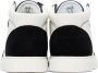 Emporio Armani Black & White Perforated Sneakers - Thumbnail 2