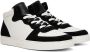 Emporio Armani Black & White Perforated Sneakers - Thumbnail 4