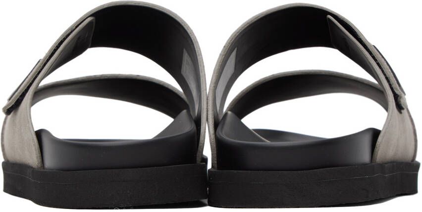 Emporio Armani Taupe Velcro Sandals