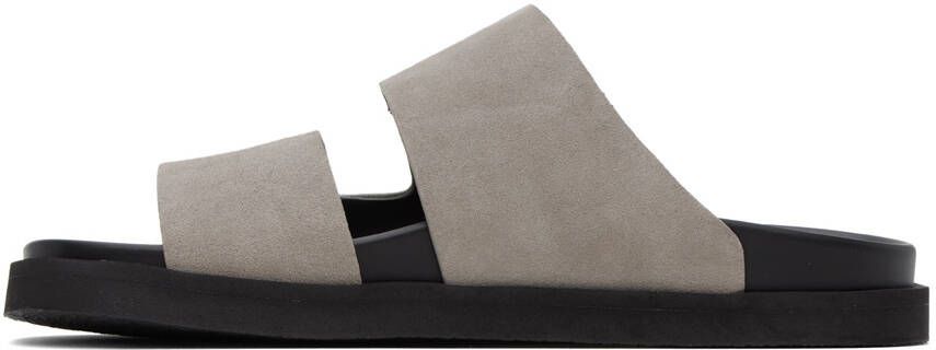 Emporio Armani Taupe Velcro Sandals