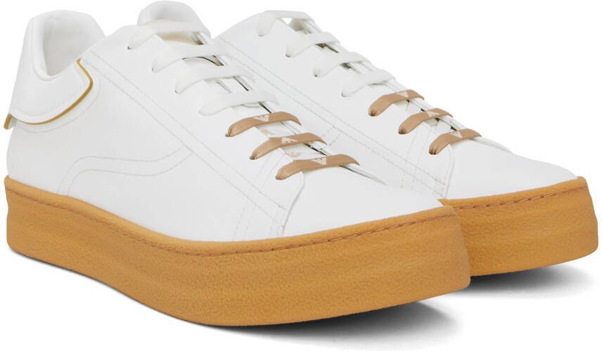 Emporio Armani White Sustainable Sneakers