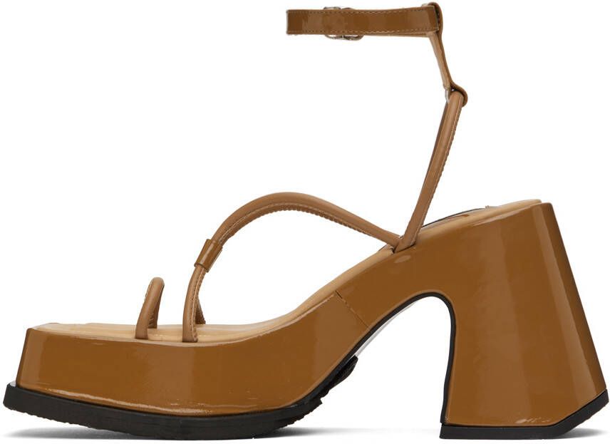 Eytys Brown Olympia Heeled Sandals