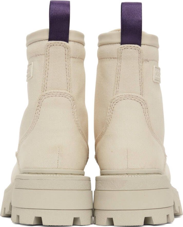 Eytys Off-White Canvas Michigan Boots