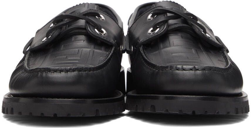 Fendi Black 'Forever ' Loafers